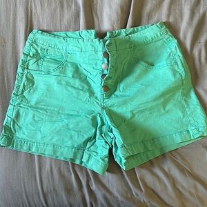 Cabi teal shorts